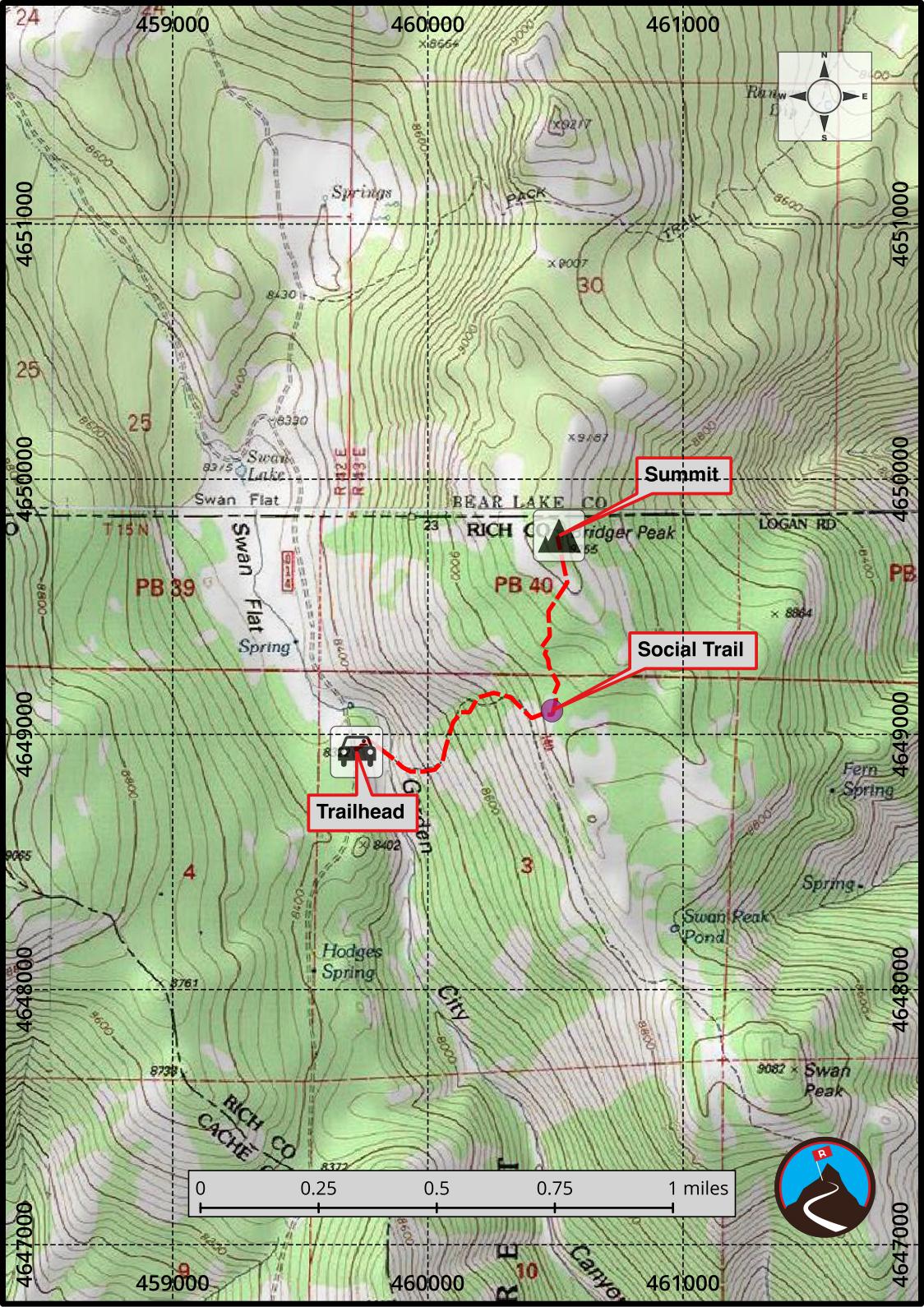 Hiking Bridger Peak - Rich County Highpoint | Road Trip Ryan